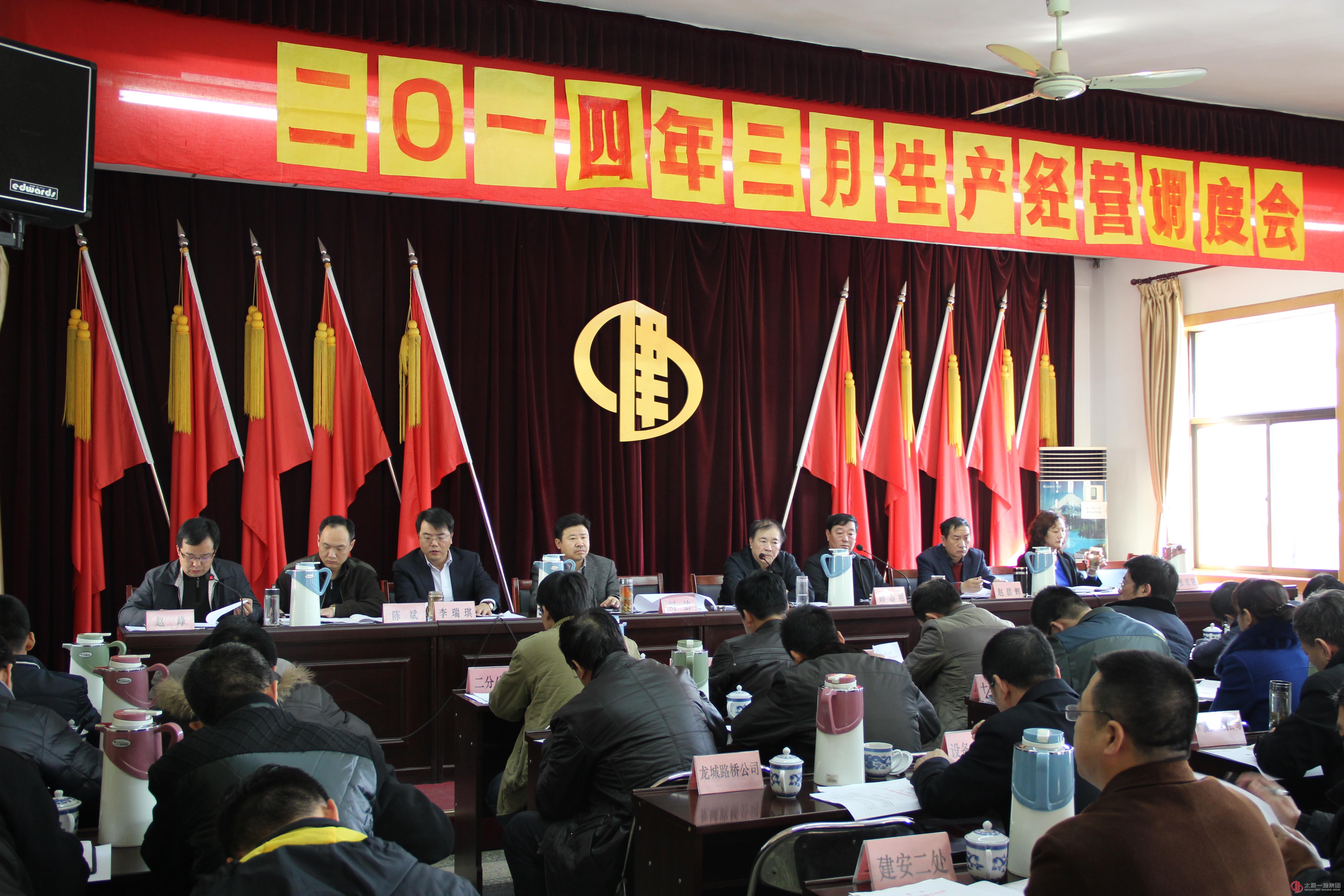 集团公司召开三月份生产调度会